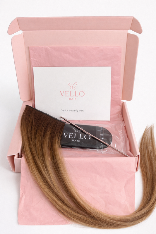 VELLÓ Hair – Genius Butterfly Weft Sample Kit